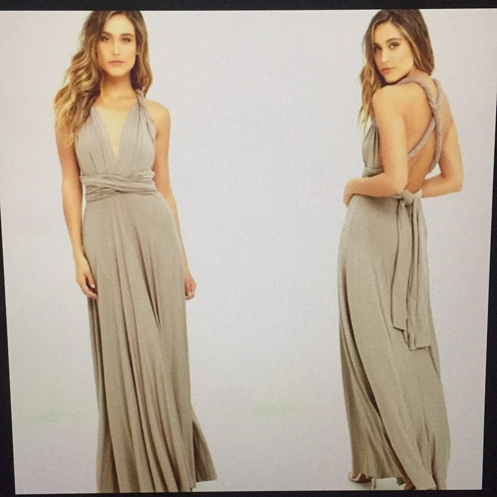 COPY - Nude wrap dress
